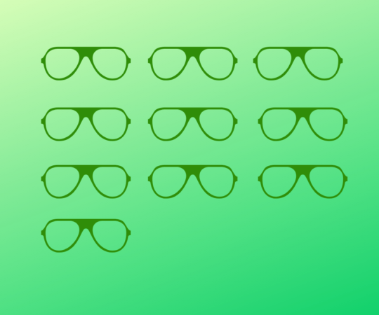 Green feedback 10 shades