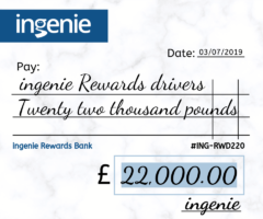 That’s a wrap! ingenie rewards app drivers with £22,000 cash