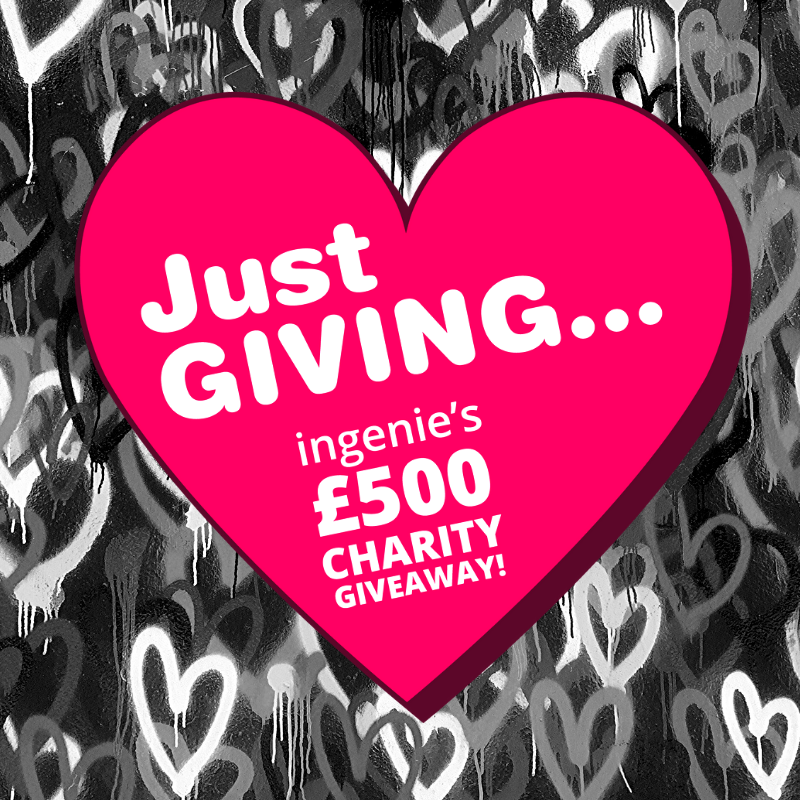 Give a little love with ingenie’s £500 charity donation