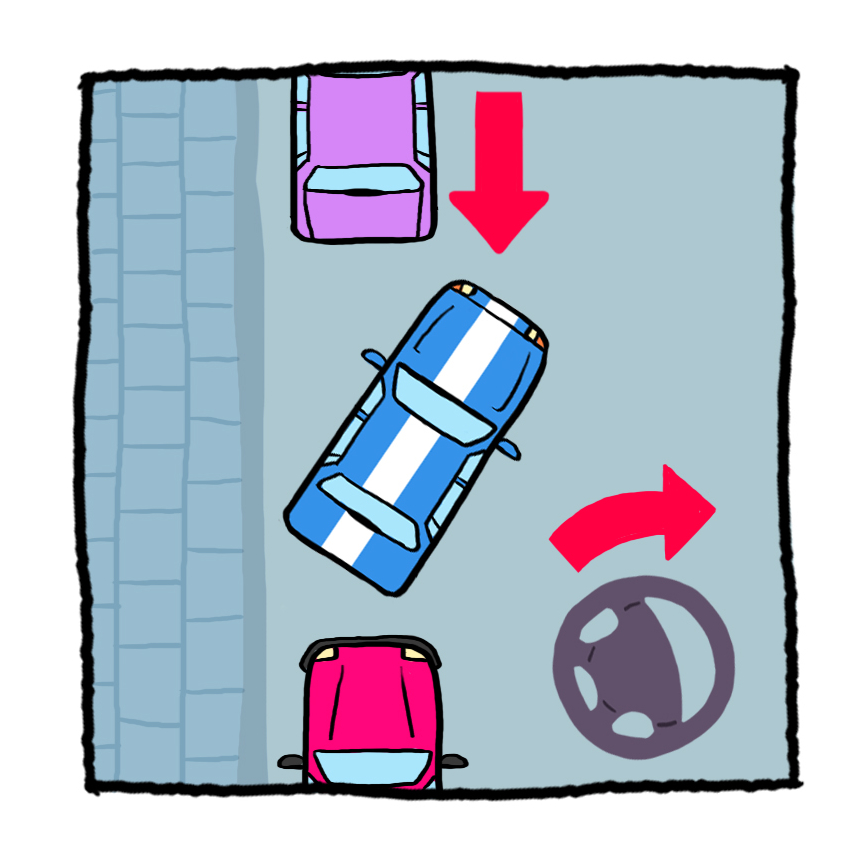 Parallel parking - step 4