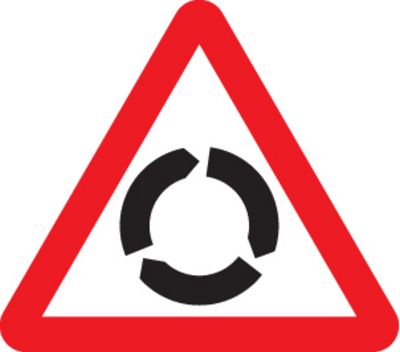 Roundabout sign