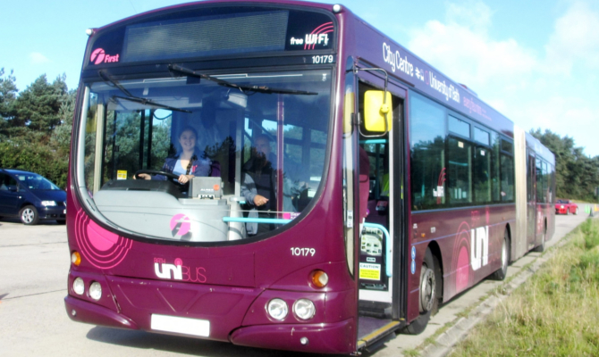 Eloise drives a bus