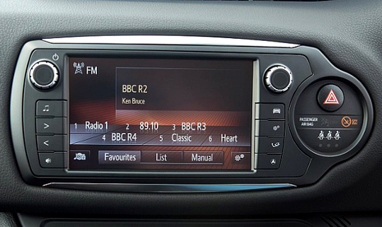 Toyota Yaris touchscreen